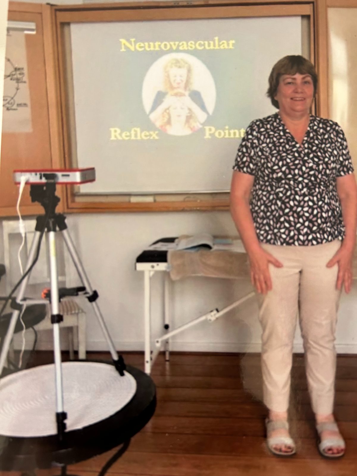 Helen Mc Crarren teaching an Energy Medicine class